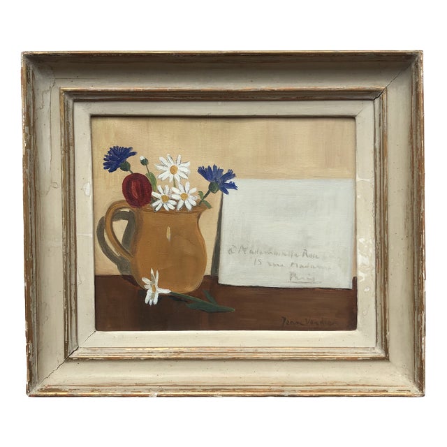 Jean Verdier, La lettre, Oil on Canvas, Framed For Sale