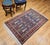 Antique Persian Tabriz Area Rug, Hand-Knotted Wool, All-over Geometric Pattern, Navy & Green, 3x6 For Sale - Image 4 of 13