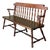Vintage Ethan Allen Pine Spindle Back Deacons Bench For Sale