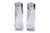 A pair of lead crystal candlestick holders by Orrefors of Sweden for their Residence collection. Contemporary squared...