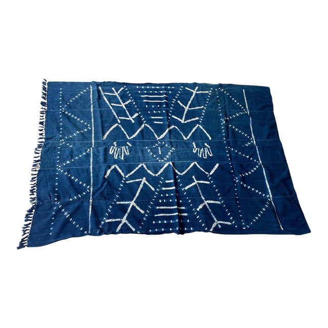 Antique Indigo Mali Textile For Sale