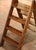 Vintage English Walnut Four-Step Library Ladder With Brass Accents For Sale - Image 4 of 9