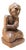 Burmese Monk in Carved Wood, Early 1900s For Sale