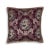 Burgundy & Gold Skulls Damask 20" Pillow For Sale - Image 4 of 4