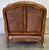 Old Hickory Furniture Co. Late 20th Century Old Hickory Tannery Leather Upholstered Bergere Chair For Sale - Image 4 of 12