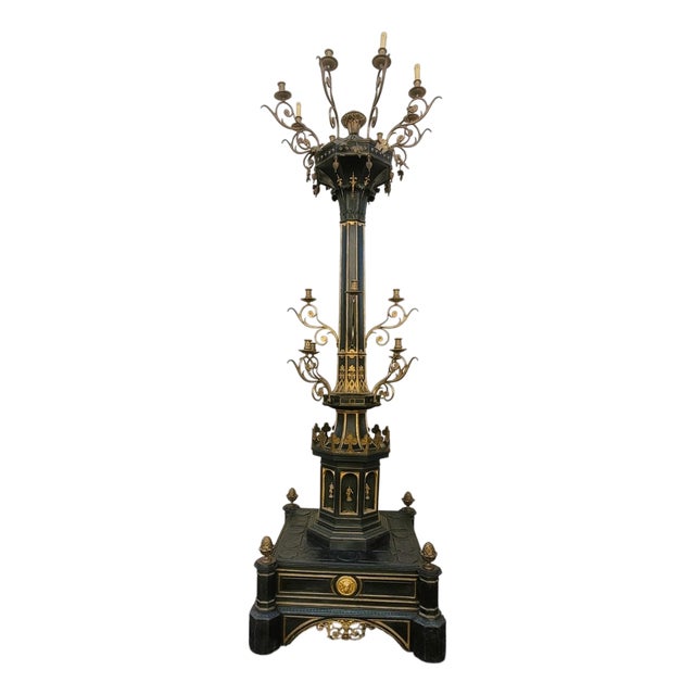 19th Century Gothic Candelabra For Sale
