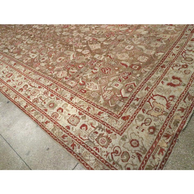 Taupe Galerie Shabab Collection Early 20th Century Turkish Ghourdes Carpet For Sale - Image 8 of 10