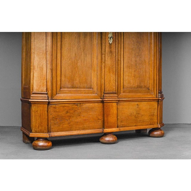 Wood Baroque Wardrobe, 18th Century For Sale - Image 7 of 18