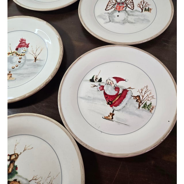 American Atelier Christmas Plates- Set of 22 For Sale - Image 10 of 16