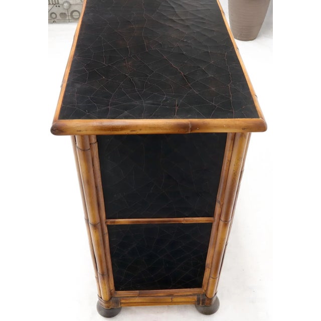 Rattan 7 Drawer Bachelor Chest of Drawers by Baker For Sale - Image 12 of 13