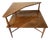 Vintage Mid-Century Tiered End Corner Table by Heritage Henredon, Walnut For Sale