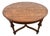 Early 20th Century Old English Revival Round Expansion Dining Table, Baluster Legs Quarter Sawn Oak For Sale