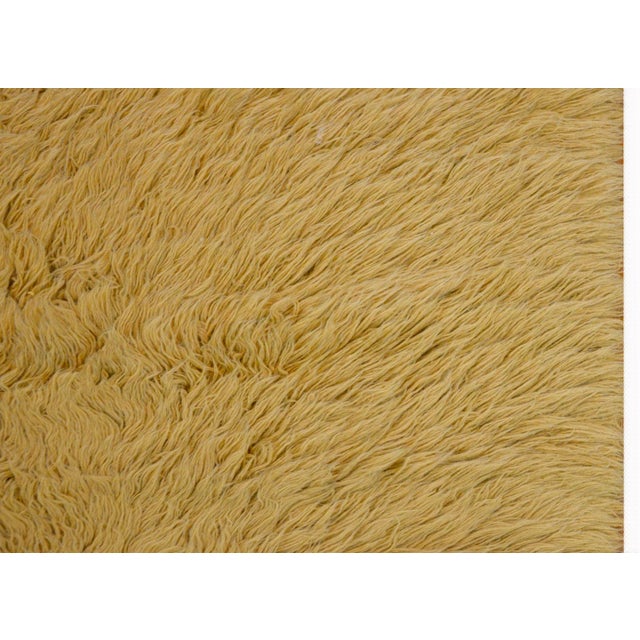 Vintage Mid Century Grecian Flokati Rug For Sale - Image 4 of 10