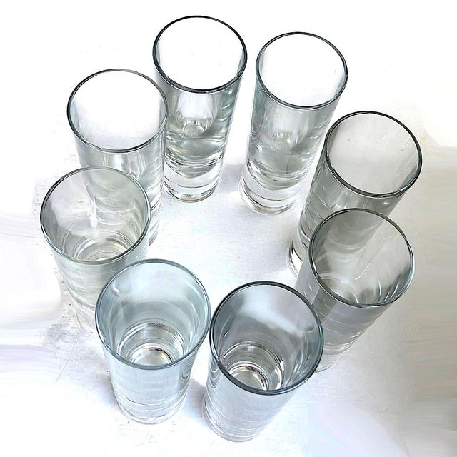 !980s Carlo Moretti Bullet Highball Glasses, Set of 8 For Sale - Image 12 of 14