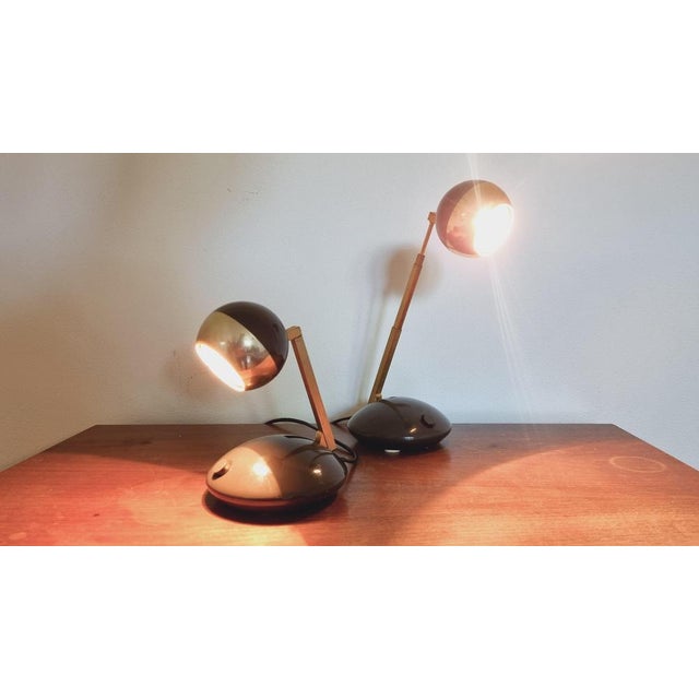 Mid-Century Telescope Table Lamps from Eichhoff Werke, Germany, 1979, Set of 2 For Sale - Image 15 of 18