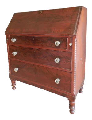 Signed Pennsylvania 1836 Cherry Slant Front Desk