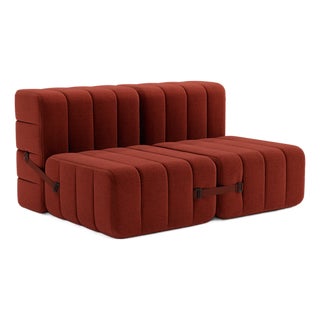 Curt Modular Set - Flexible 2-Seater - Dama - 0058 (Red) by Ambivalenz, Set of 4 For Sale