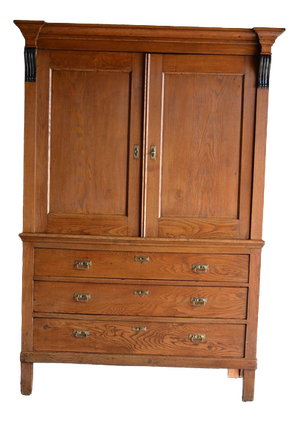 Antique Dutch Oak Cabinet, 19th Century