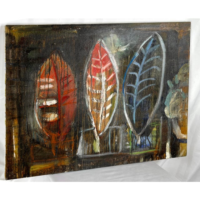 "Three Mysteries" - Abstract Expressionist Composition in Acrylic on Canvas Three Mysteries by California abstract...