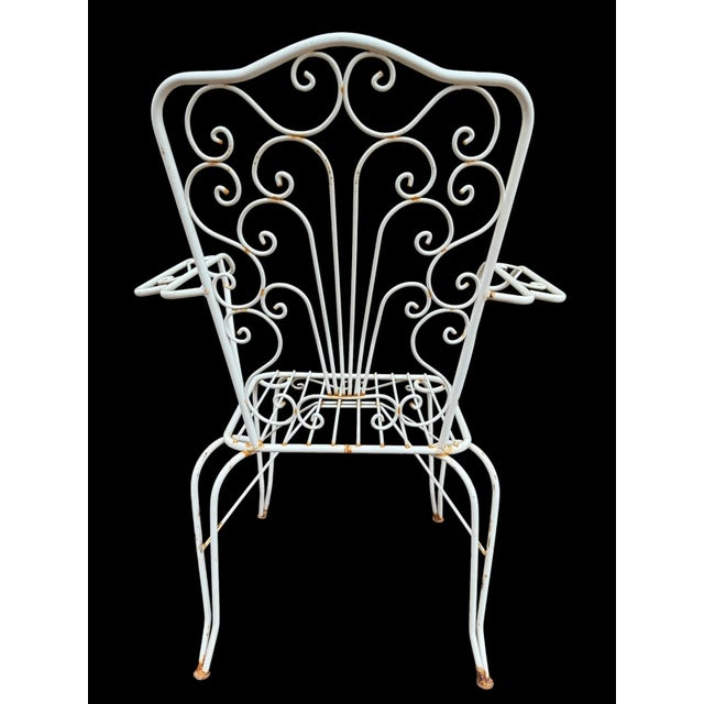 Provencal Wrought Iron Armchairs, 1960s, Set of 4 For Sale - Image 7 of 14