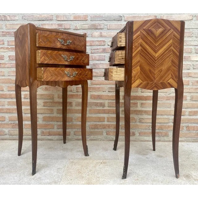 Tulipwood Bedside Tables, Set of 2 For Sale - Image 6 of 11