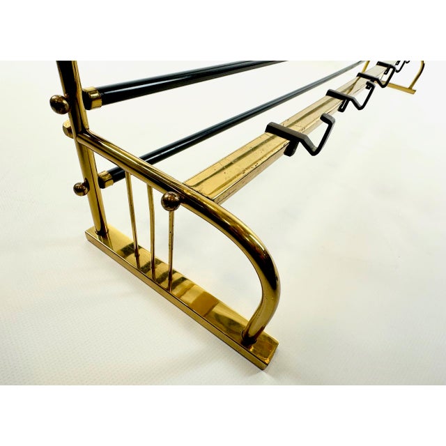 Mid-Century Modern Brass Coat and Hat Rack, 1960s For Sale - Image 18 of 18