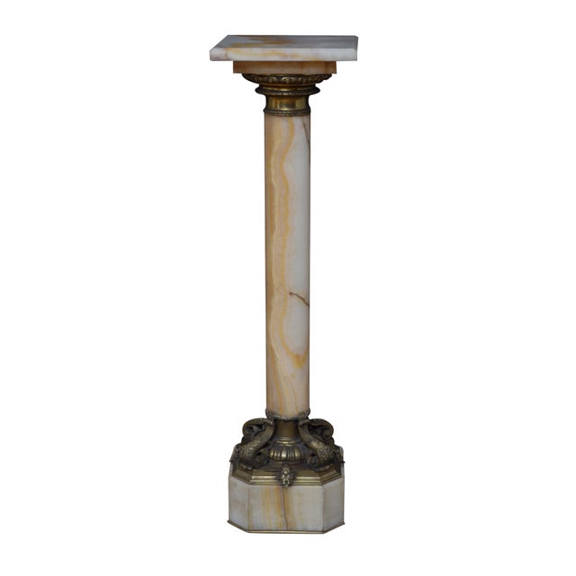 19th Century Empire Onyx Column with Ormolu Collar, 1870 For Sale - Image 14 of 18
