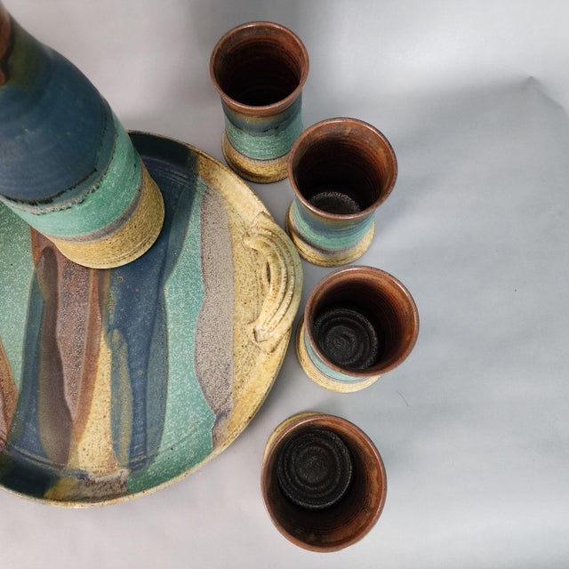 Jim Ulmer Stoneware Drink Serving Set For Sale - Image 10 of 12
