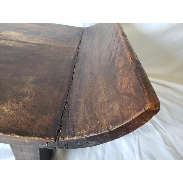 Late 19th Century Antique 19thC Chinese Winged Elm Kang Table / Wabi-Sabi Coffee Table Riser For Sale - Image 5 of 8