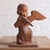 19th Century Belgian Carved Oak Cherub Statue For Sale - Image 4 of 5