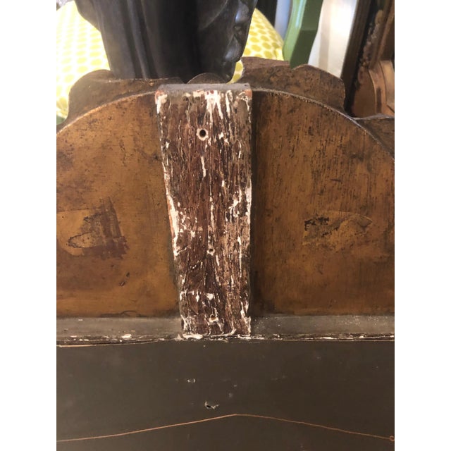 Neoclassical Carved Giltwood Mirror With Mandolin For Sale In Philadelphia - Image 6 of 10