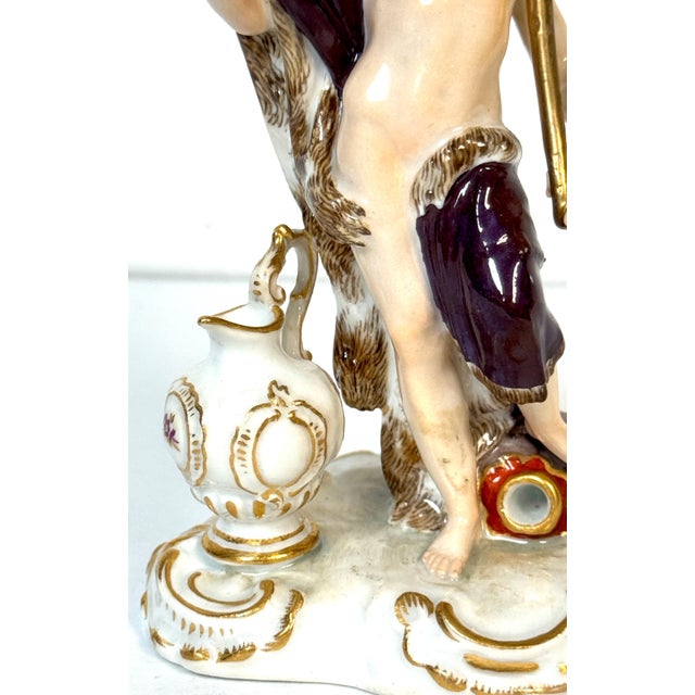Meissen Porcelain Figure Bacchus with Grapes, Wine Jug, Late 19th/ Early 20th C For Sale - Image 14 of 18