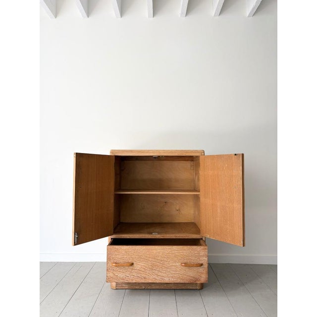 1930s Limed Oak Tallboy Cabinet with Drawers, Great Britain, 1930s For Sale - Image 5 of 11