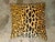 Contemporary Vintage Boho Leopard Velvet Throw Pillow For Sale - Image 3 of 11