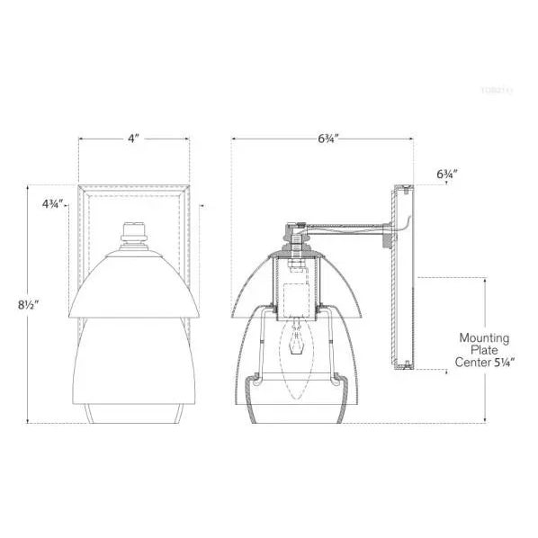 Visual Comfort Thomas O'Brien for Visual Comfort Signature Whitman Small Sconce in Bronze & Hand-Rubbed Antique Brass with White Glass Shade For Sale - Image 4 of 4