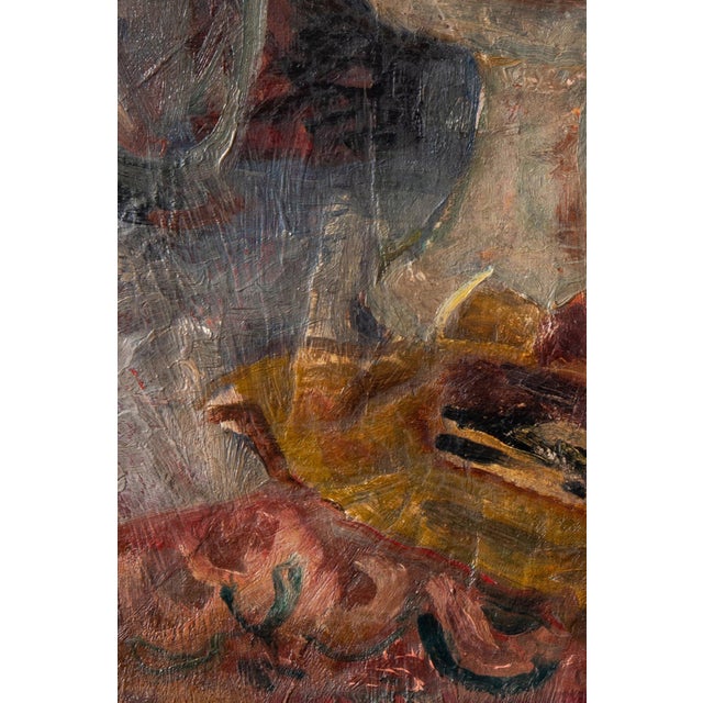 French School, Still Life with Compotier, 20th Century, Oil Painting on Canvas For Sale - Image 5 of 10