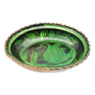 1930s Mexican Folk Art Michoacan Redware Bowl For Sale