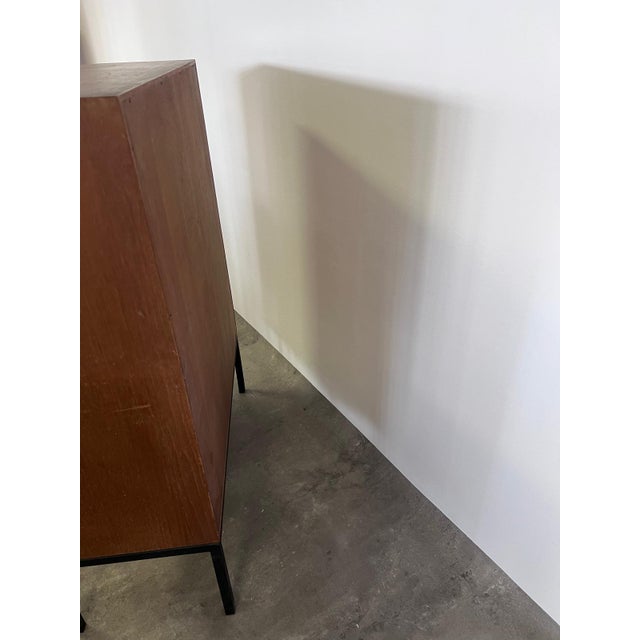 Vintage Teak Sideboard with Iron Base, 1960s For Sale - Image 3 of 6