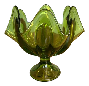 Mid-Century Modern Emerald Green Dish
