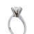 Metal Bespoke Platinum Diamond Engagement Ring 1.48ct For Sale - Image 7 of 9