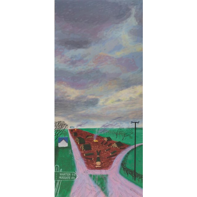 David Hockney (1937) Near Water Original color poster On heavy paper, 43 x 101 cm (approx. 17 x 40 inches) Excellent...