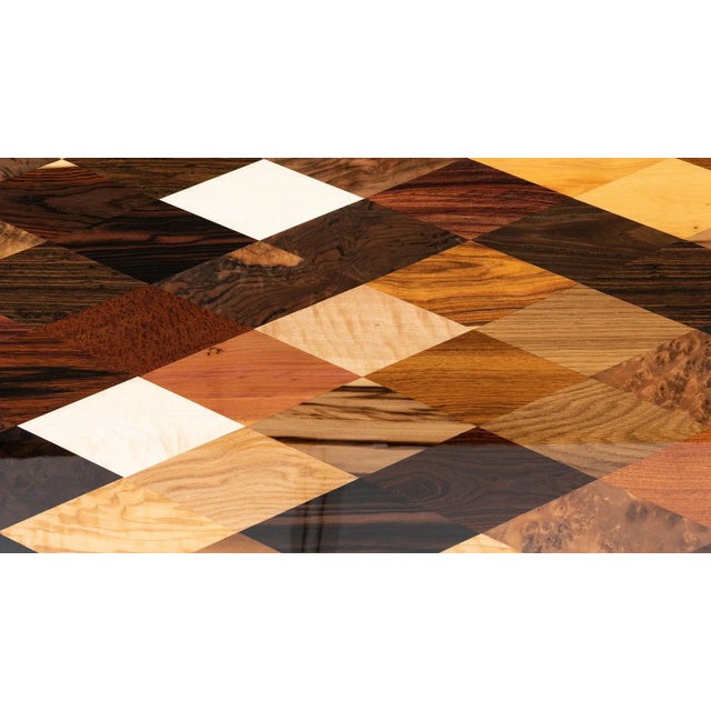 Brown Wooden Table by Johannes Hock for Atelier Johannes Hock For Sale - Image 8 of 11