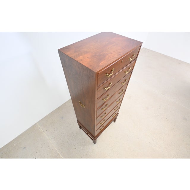Henredon Georgian Revival Mahogany Lingerie Chest of Drawers | Newly Refinished For Sale In South Bend - Image 6 of 16
