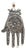 Vintage Berber Hand of Fatima / Hamsa Sterling Silver Pendant With Central Flower Motif For Sale