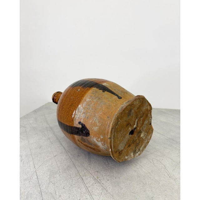 Rustic Large Antique Striped Bottle For Sale - Image 3 of 13