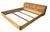 Henredon Henredon Scene Two Campaign King Bed Burlwood Oak Trunk Headboard Only Art Deco For Sale - Image 4 of 16