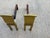 1960s Pair of Modernist Brass Andirons For Sale - Image 9 of 9