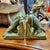 Pair Signed Matte Green Rookwood Crow Bookends, C. 1920s For Sale In Los Angeles - Image 6 of 9