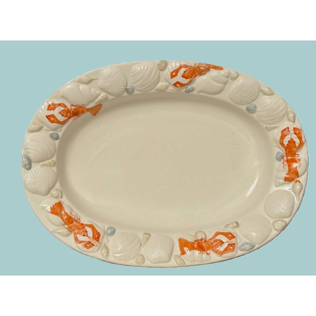 Italian Italian Ceramic Lobster Platter For Sale - Image 3 of 6