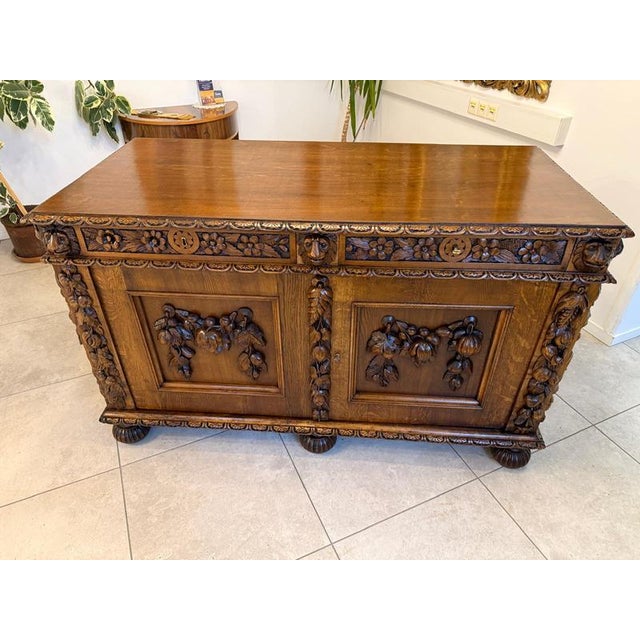 Gründerzeit Sideboard with Fruit Motifs For Sale - Image 12 of 15